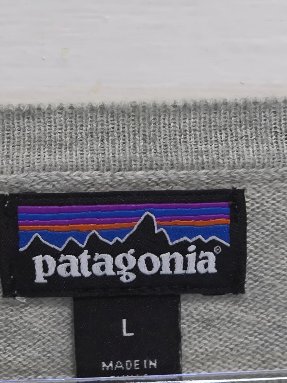 1533 Patagonia Relaxed Fit Organic Cotton Blend Long Sleeve Sweater Sz.L Women - Picture 3 of 3